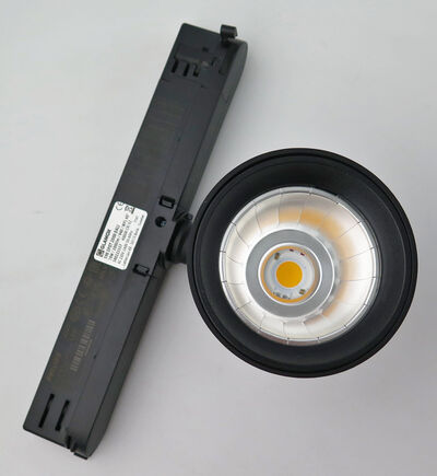 Glamox spotlampe til skinne - Sort