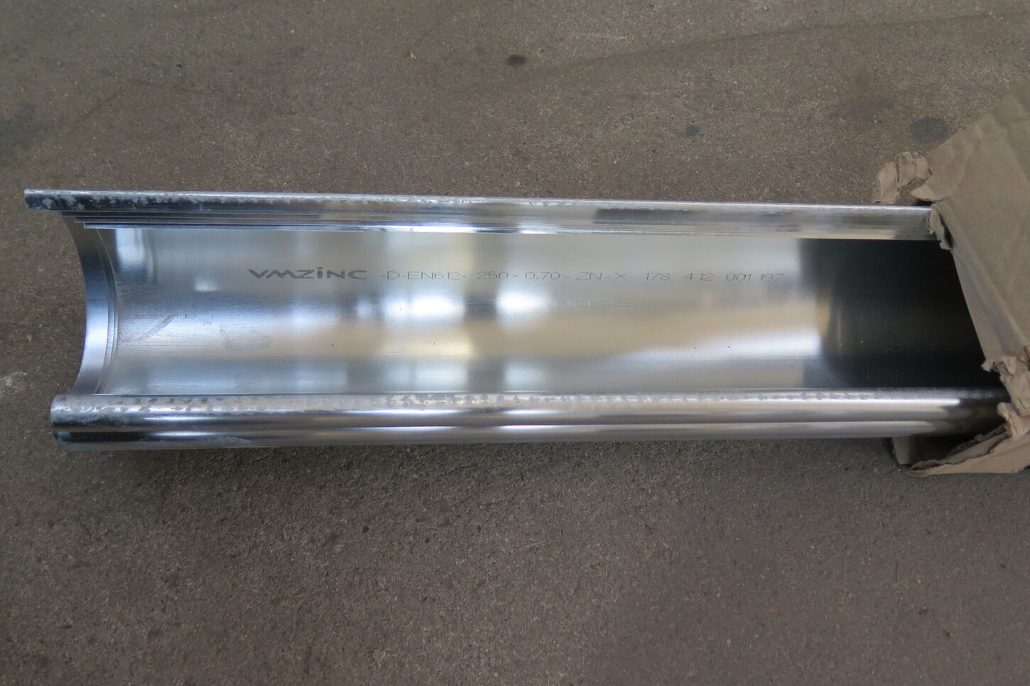 Zink tagrende 0,70x250x3000 mm  4 stk