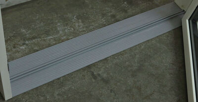 Høj terrassedør med top vindue