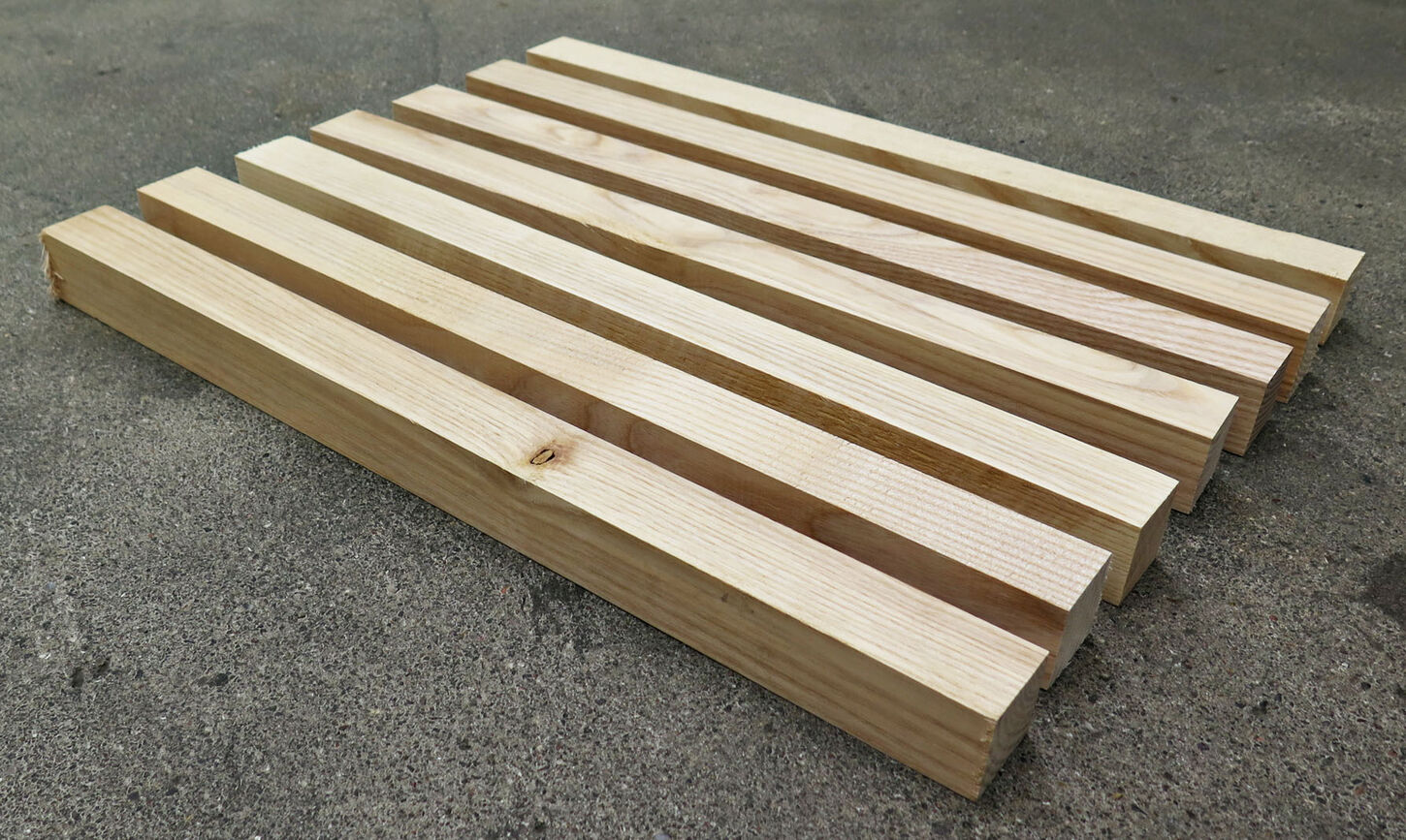 Asketræsstave 32x32x435mm