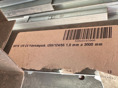 Triplan ydervægsskinne 120/3000 mm