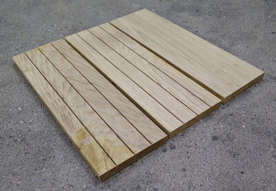 Egetræs terrassebrædder - 22x160x490mm