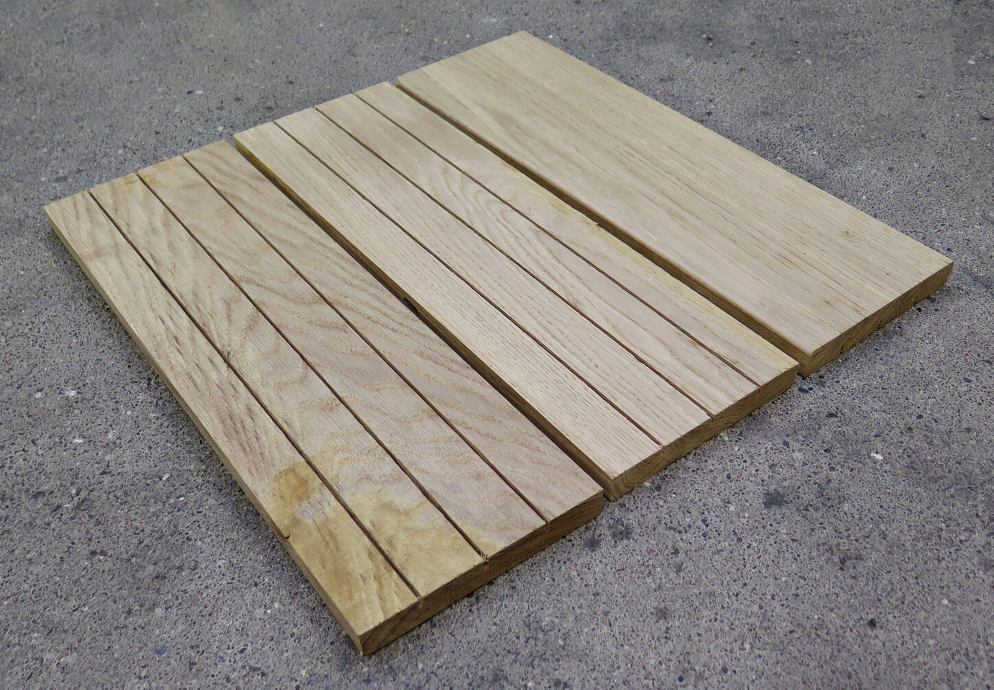 Egetræs terrassebrædder - 22x160x490mm