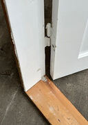 Fyldningsdør 86 cm med glas og karm