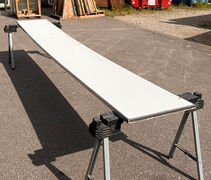 Stålbordplade - 409 cm