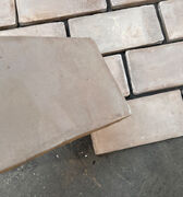 Grå/brun rektangulære gulvtegl - 12 x 25 cm