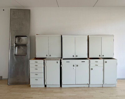 Komplet 60'er køkken, malet