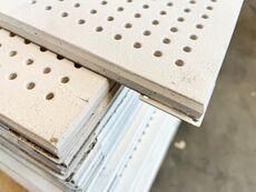 Gips akustikloft 575x575x12 mm Gips akustikloft 575x575x12 mm