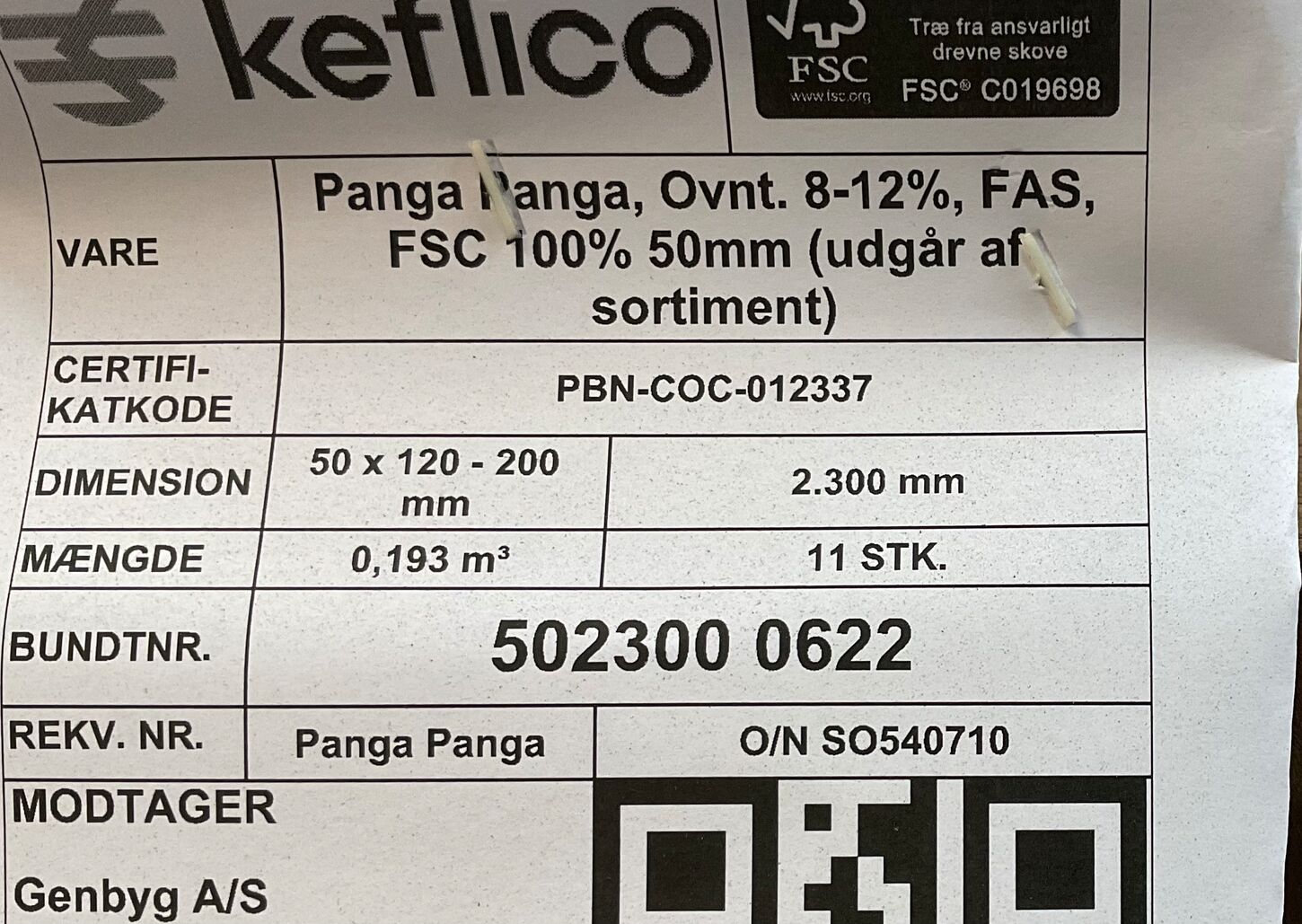 Panga Panga Tømmer, samlet parti