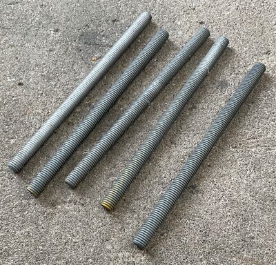 Varmforzinket gevindstænger M10 200mm