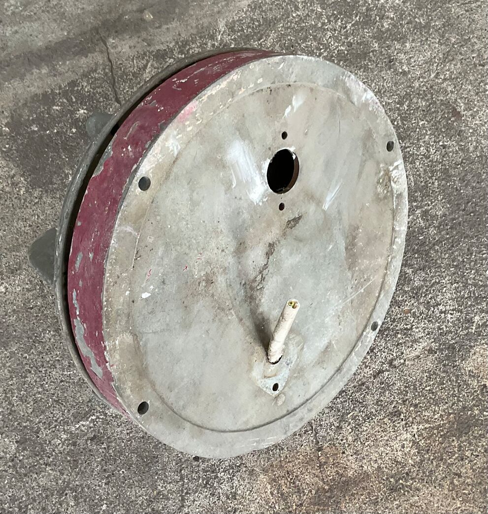 Gammel skotlampe med klart glas