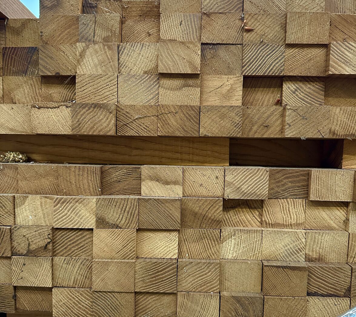 Varmebehandlet Ask. 34x48x350mm