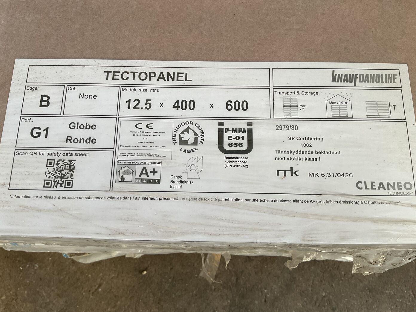 Tectopanel KnaufDanoline 24 m2