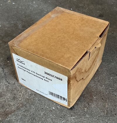 Monier Dantegl rygningsbeslag sort 50 stk