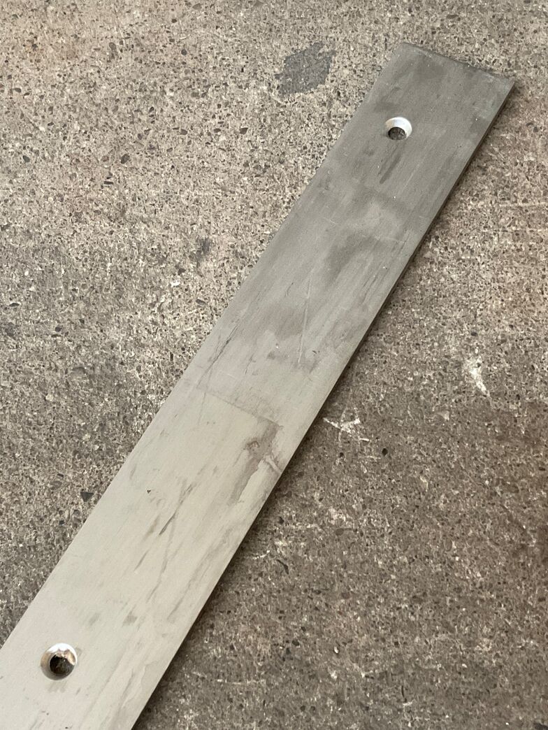 Bundstykke- stål- rustfrit 1620 mm