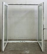 Dobbelt terrassedør i plast