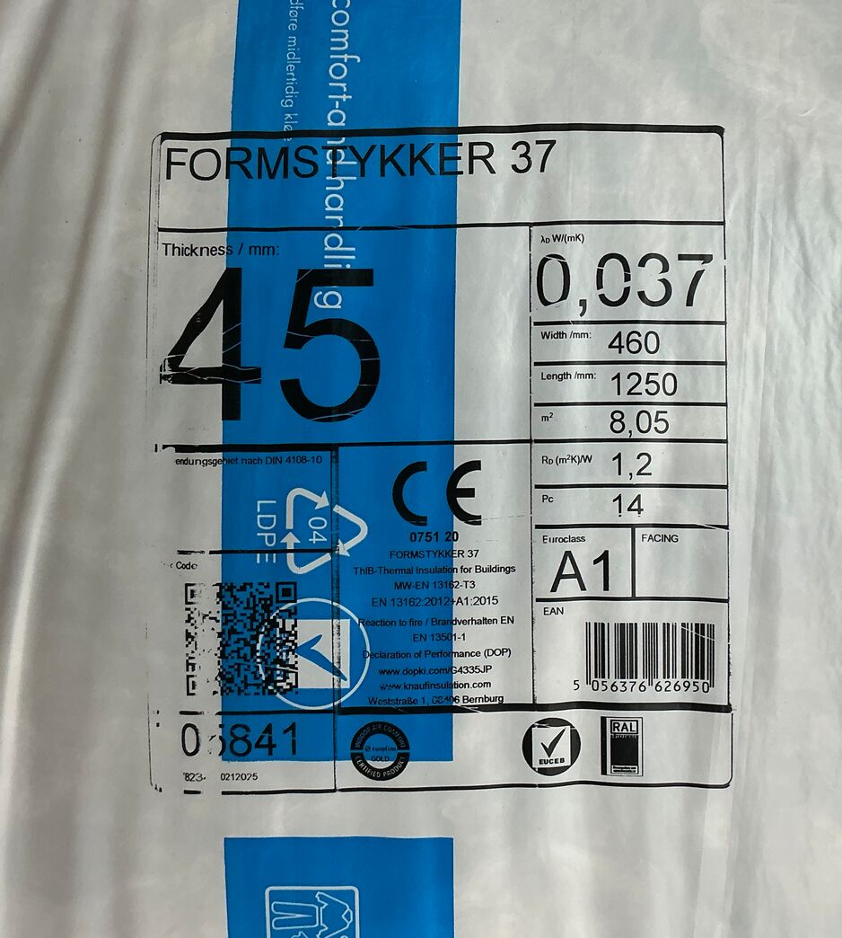 Knauf 45 mm Ecobatt formstykker 37