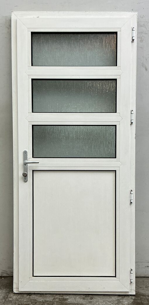 Facadedør i plast med 3 ruder hh