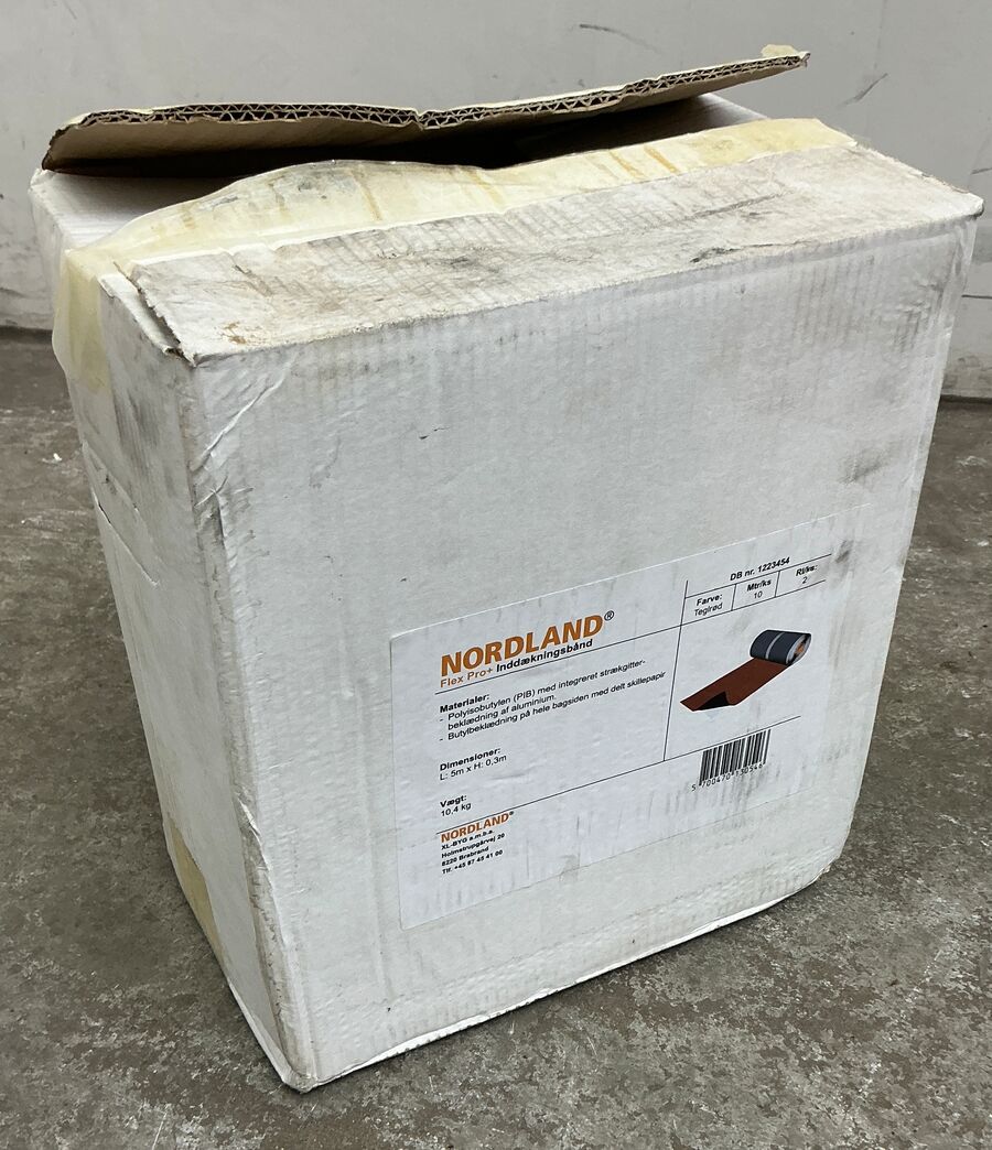 1rl. Flex Pro+ Inddækningsbånd 30cm x 5m - Teglrød