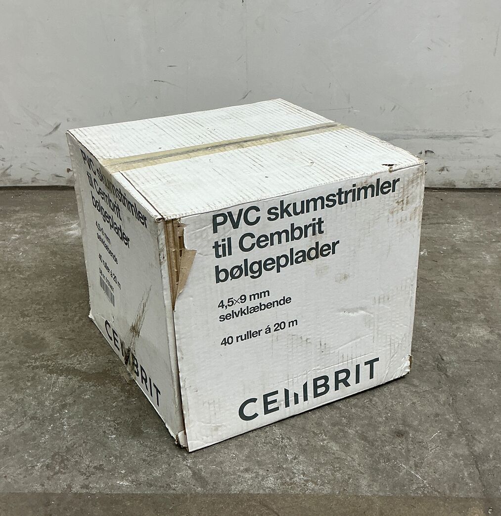 Kasse med 24 x PVC Skumstrimmel 4,5x9 mm a 20 meter