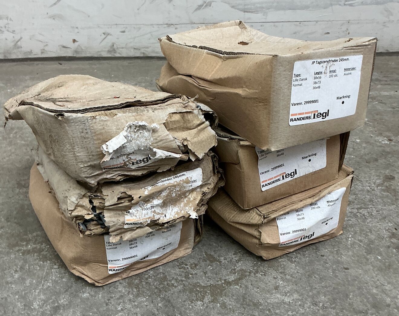 Tagstensbindere 245mm - 200 stk.