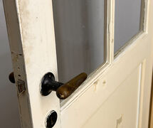 Fyldningsdør med glas og karm