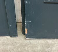 BD30 dobbelt branddør med glas og karm