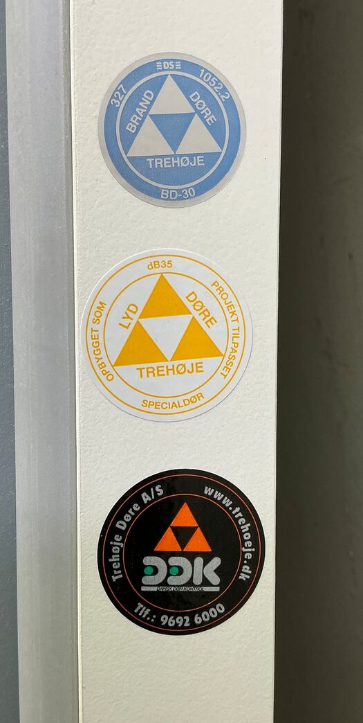 BD30/bd35 brand-/lyddør uden karm