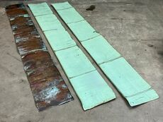 Irret kobberplade 59x430/450 cm