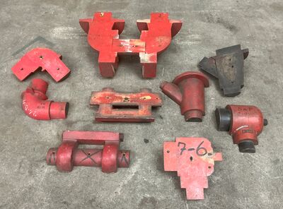 9 stk Støbeform fra Holbæk Jernstøberi