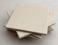 Hvid mat klinke 14,5 x 14,5 cm