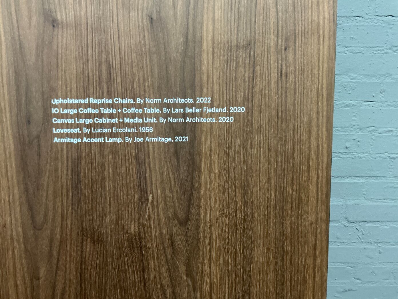 6 stk Fineret valnød plade