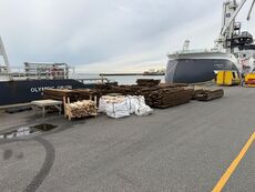 Lærketræ fra skibsdæk, 200-250 cm