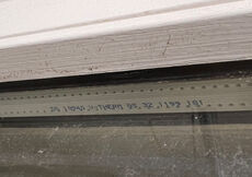 Dobbelt terrassedør med overparti