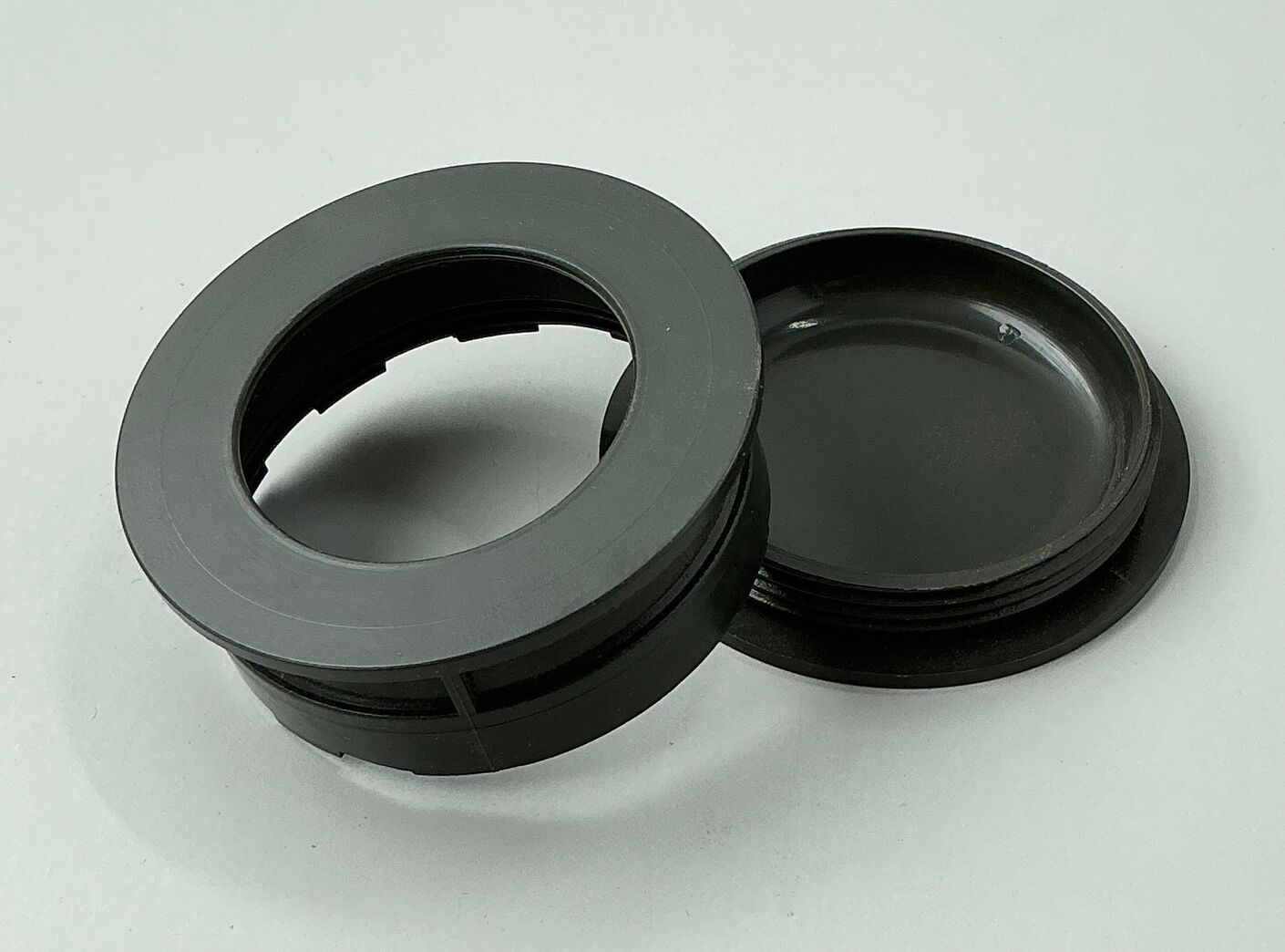 Originalt Tectum skålgreb / mørkegrå