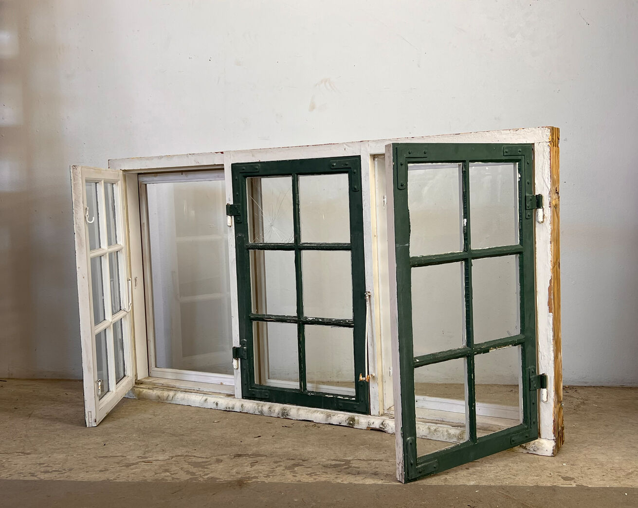 Sprossevindue med forsats