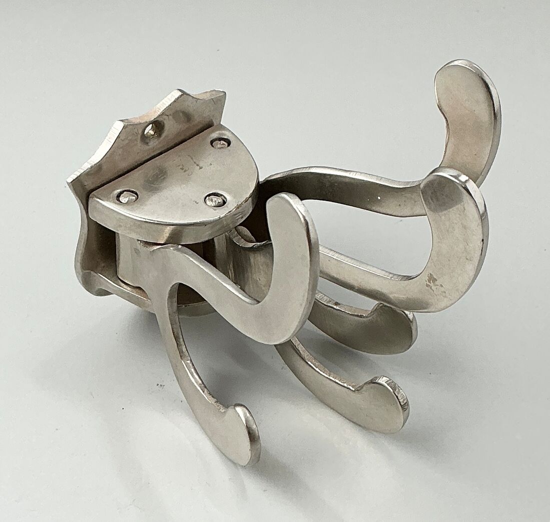 Foldeknage i børstet stål