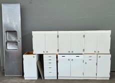 Komplet 60'er køkken, malet