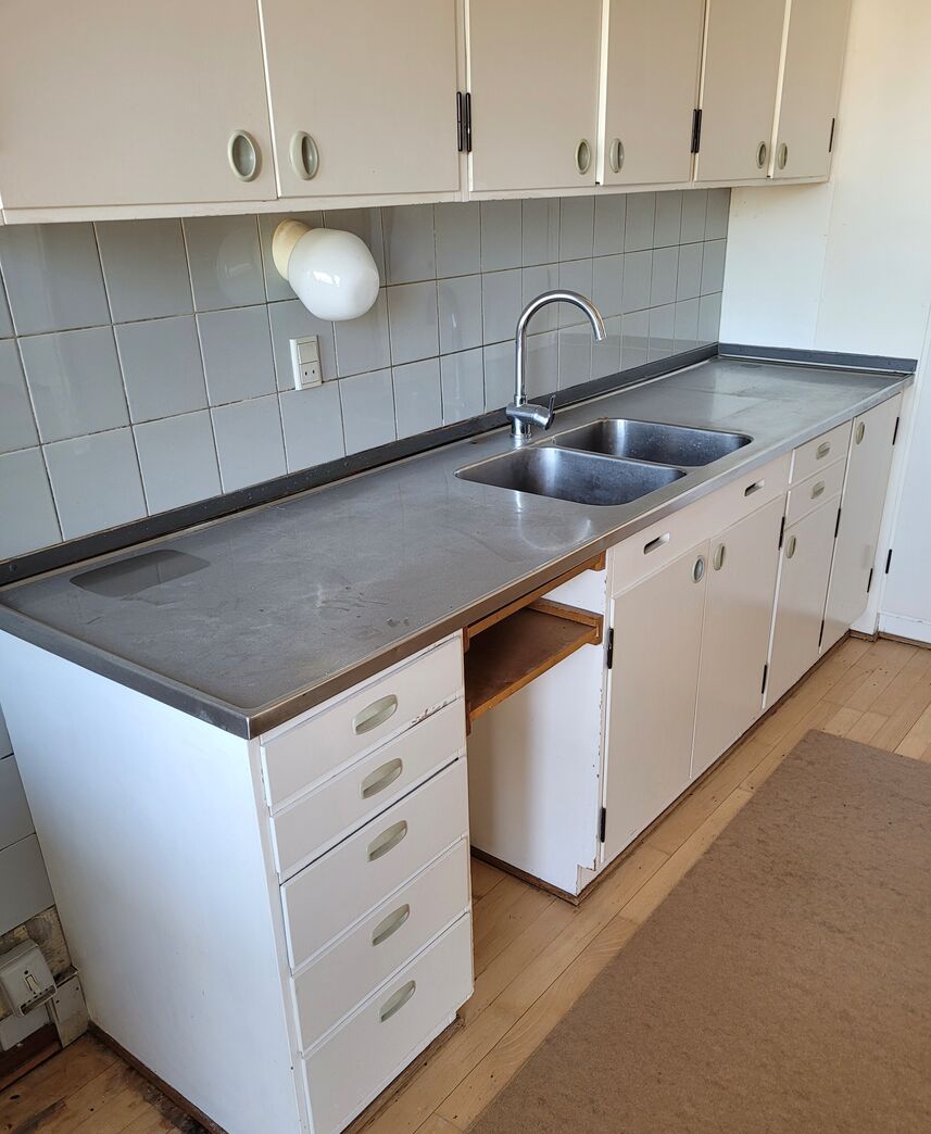 Komplet 60'er køkken, malet