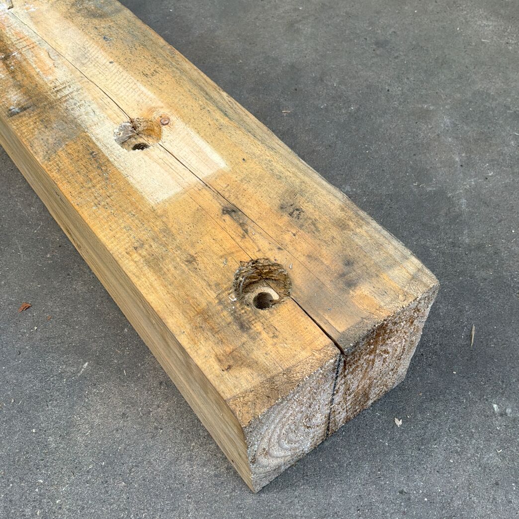 20x20 cm tømmer fra vindmølletransport 300 cm