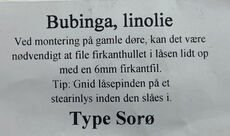 Bubinga med messinghalse