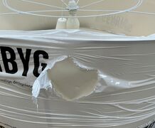Kæmpe stofpendel med diffuser Ø 110 cm - med mindre skade