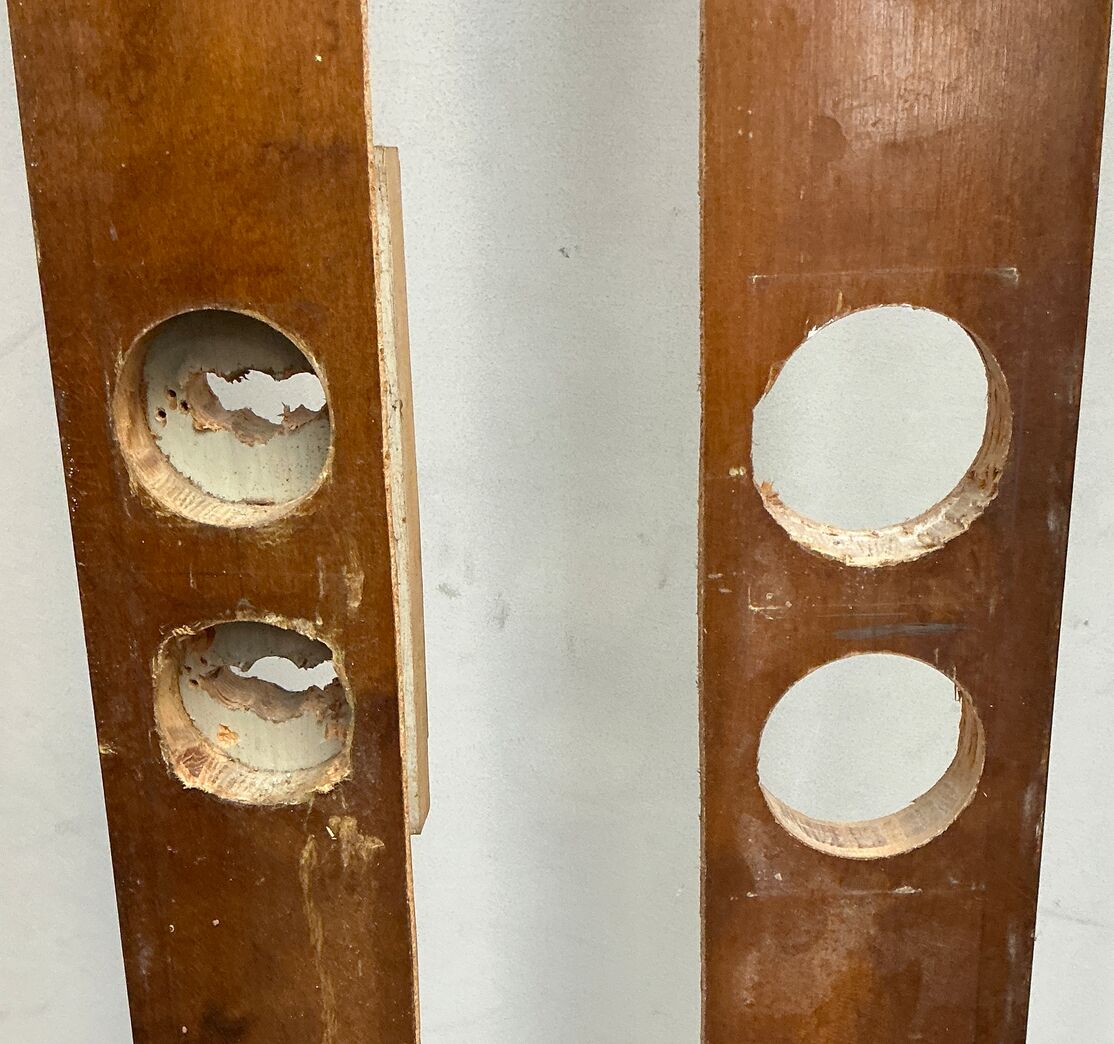 2 stk. Skabsdøre/Radiatorskjulere i ædeltræ