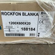 8,64 m2 Rockfon Blanka akustikloftplader 1200 x 600 x 20 mm.