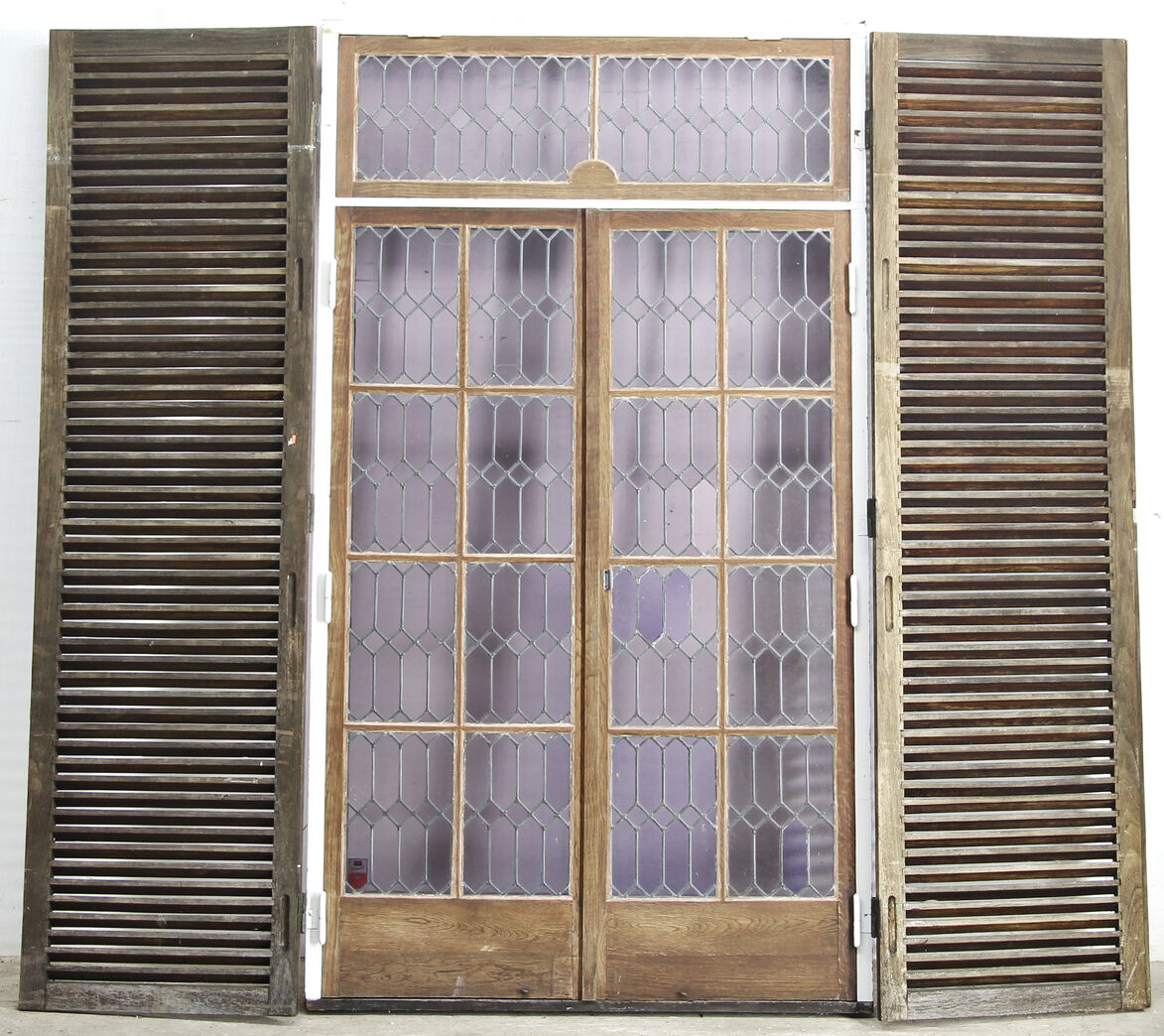 Dobbelt blyindfattet havedør