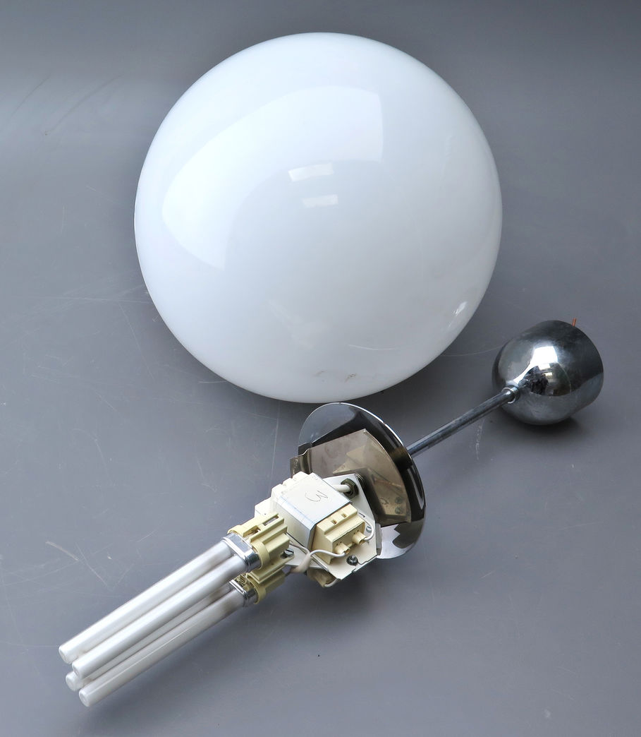Kuglependel Ø 30 cm - mat og klart glas