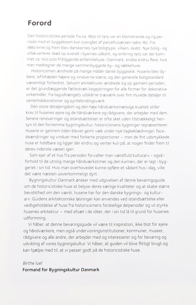 Historicismens huse - en bevaringsguide