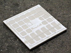 Råhvid skridsikker klinke (2) 15x15cm