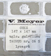 Lysegrå klinke, Taurus 14,7x14,7