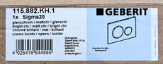 Geberit Sigma20 - krom/matkrom